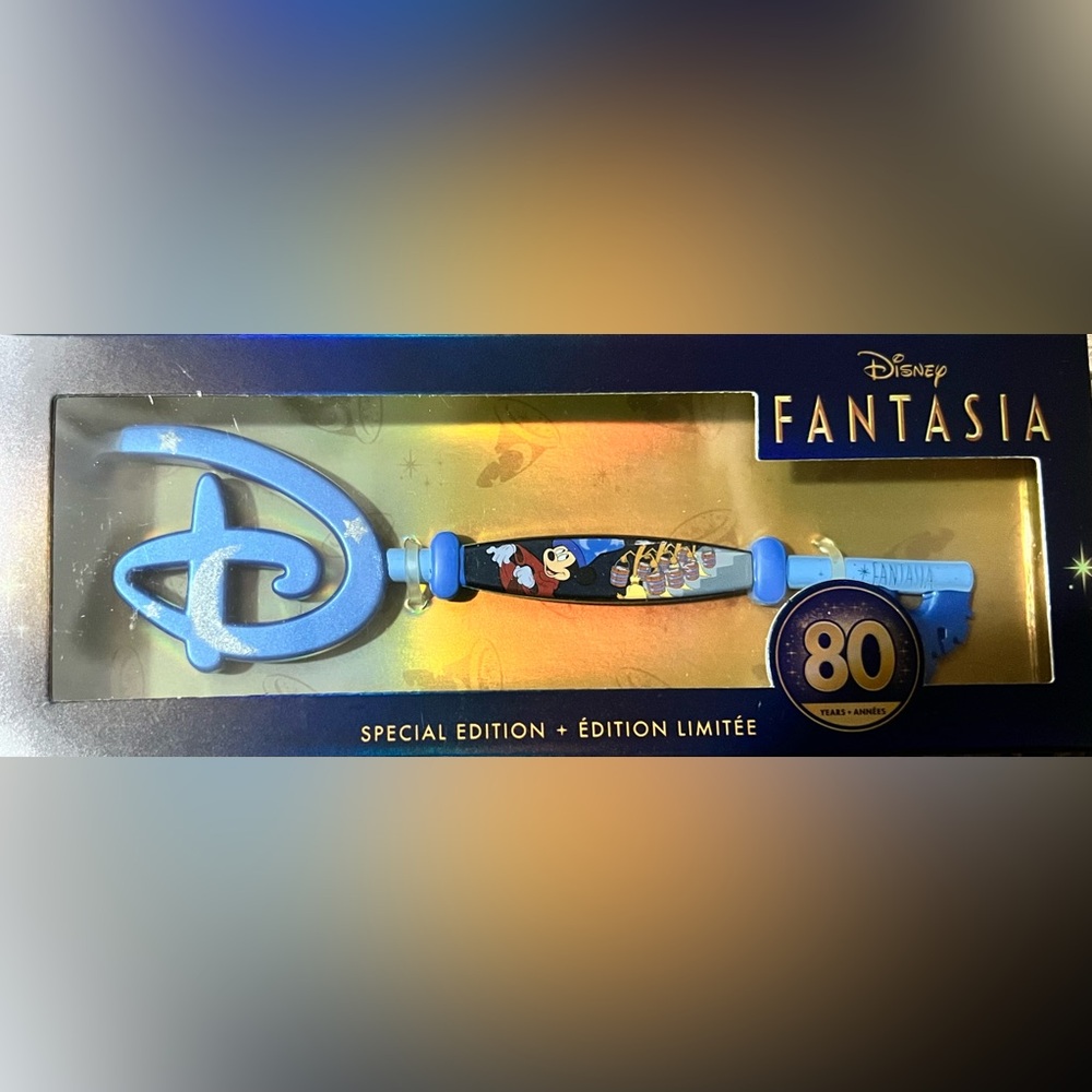 Disney Fantasia Special Edition 80 Years Key.  In Unopened Box